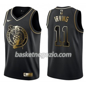 Canotte Uomo Boston Celtics Kyrie Irving 11 Nike Nero Golden Edition Swingman